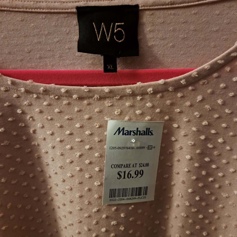 Womens Pink Top W5 Size XL - Picture 2 of 4